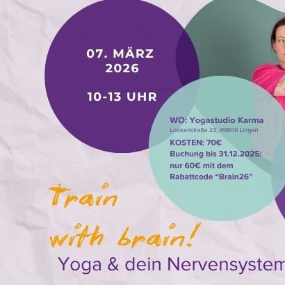 Yoga-Event mit Braintraining am 07. März 2026 in der Yogastudio Karma.